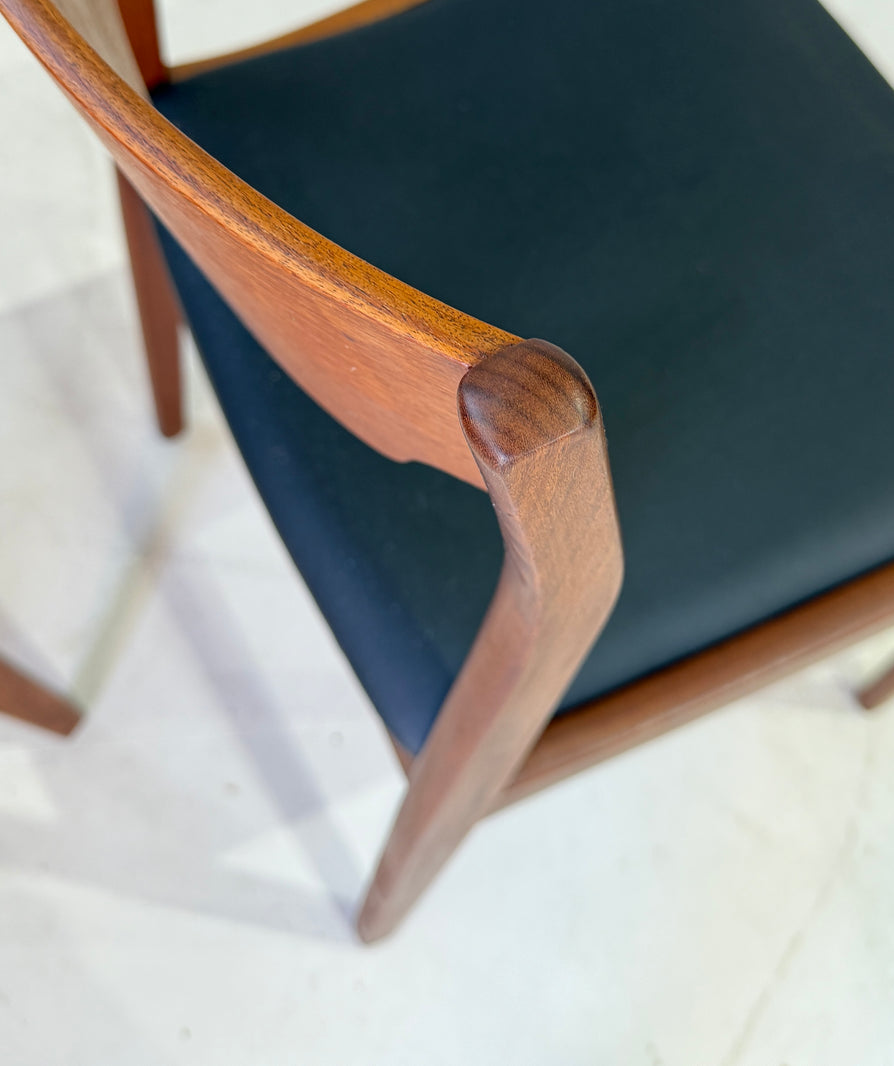 Set of Four Danish Dining Chairs in Teak