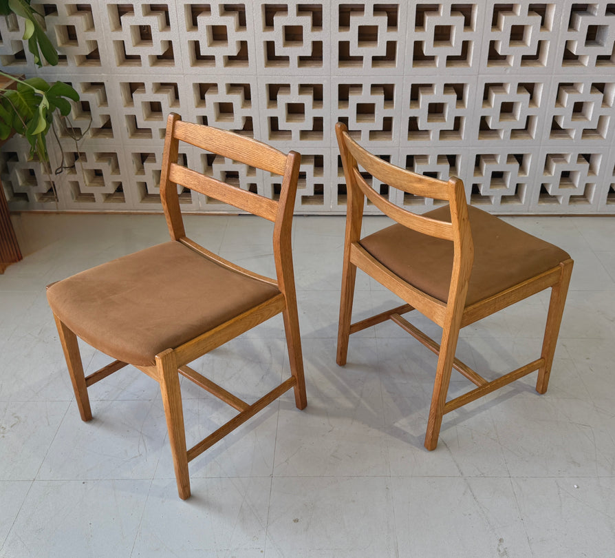 Four Erik Wørtz Dining Chairs in Oak