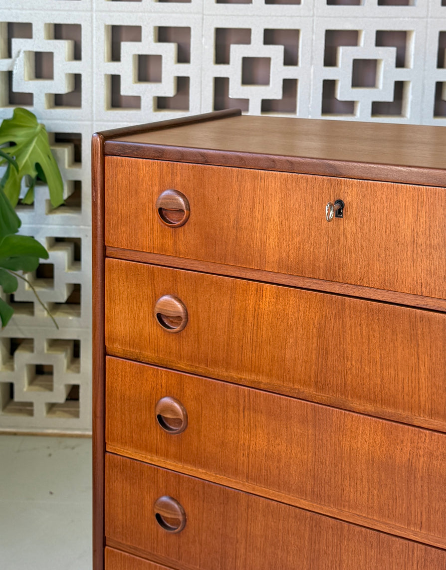 Danish Chest of Drawers in Teak