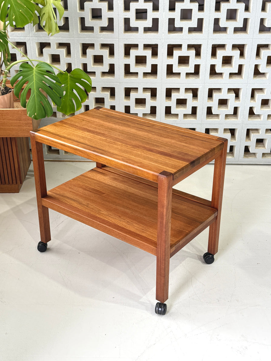 Mid-Century Serving Trolley / Cart in Blackwood