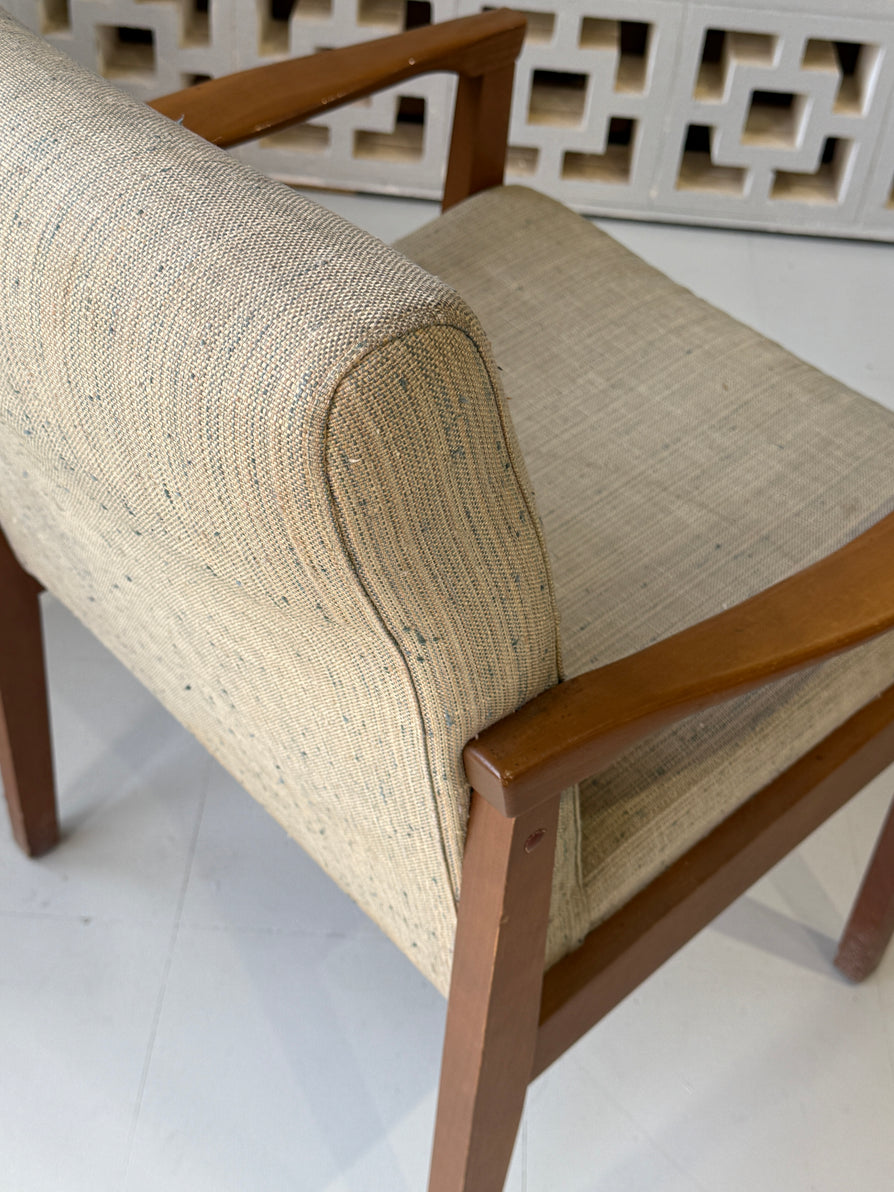 Mid-Century Armchair in Original Fabric