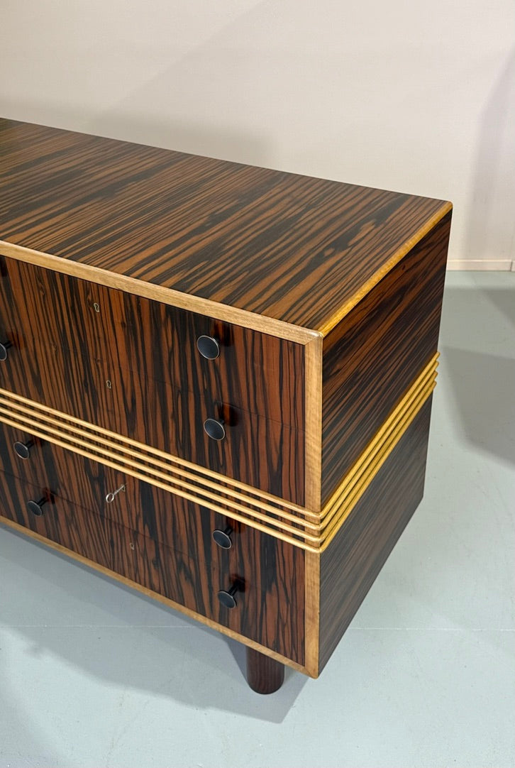 Deco Chest of Drawers in Macassar Ebony