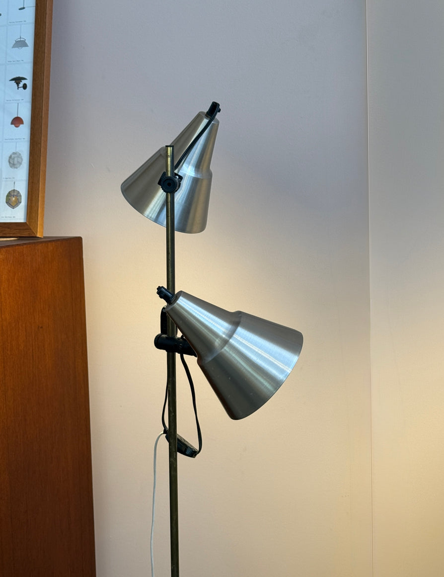 Danish Twin-Head Floor Lamp