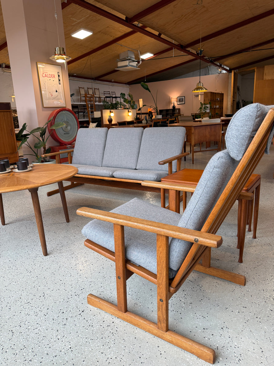 Jørgen Bækmark Lounge Chair in European Oak and Wool
