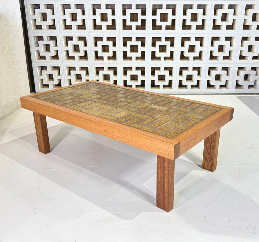 1970s Tile Top Coffee Table