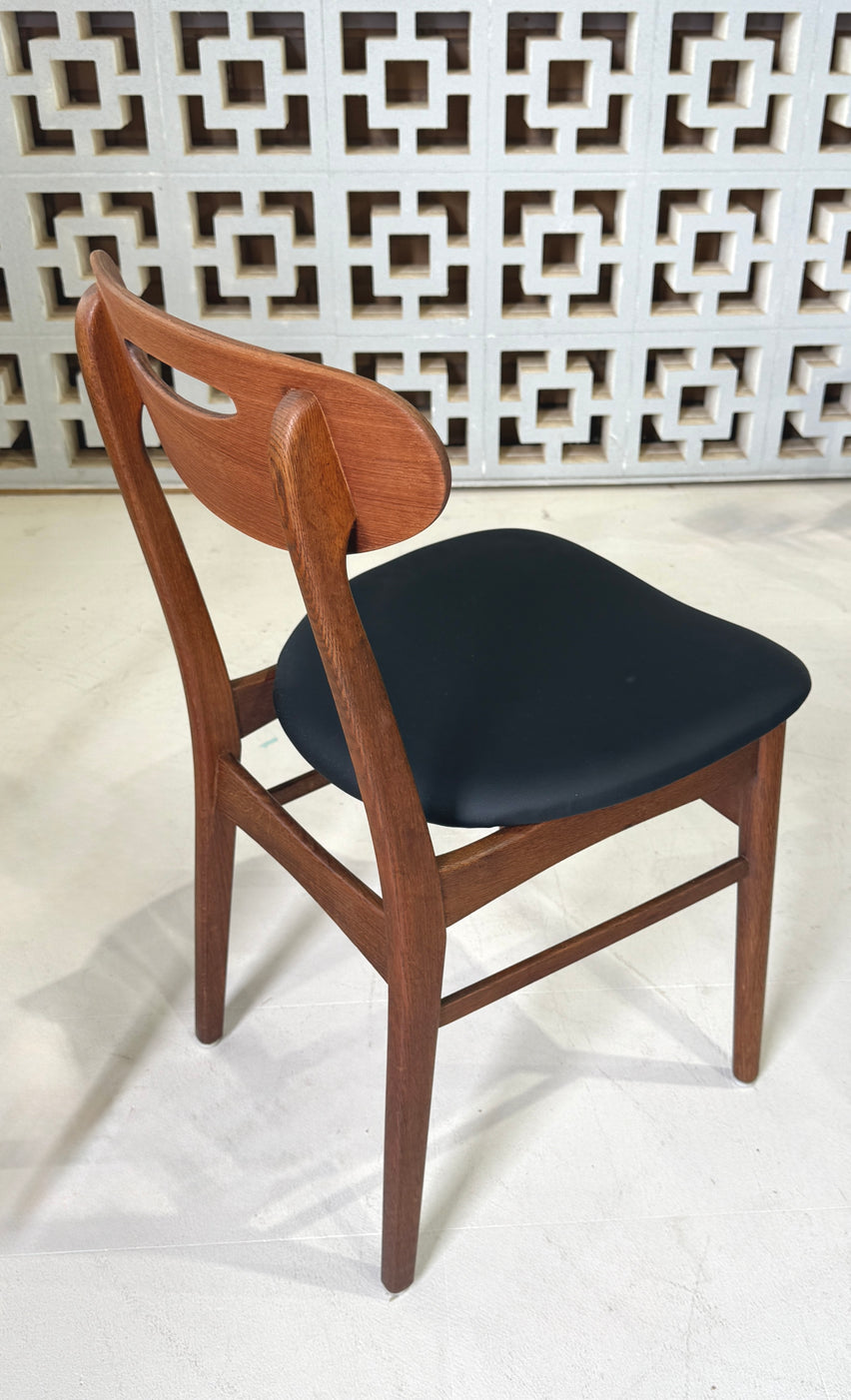 Four Danish Dining Chairs in Teak