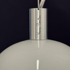 Verner Panton Pantop Pendant in White Glass