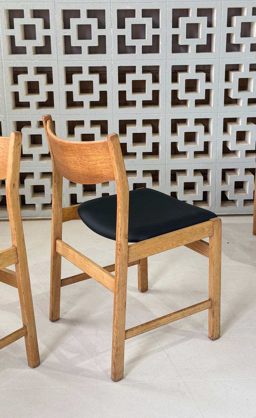 Set of Four Oak Dining Chairs by Farstrup