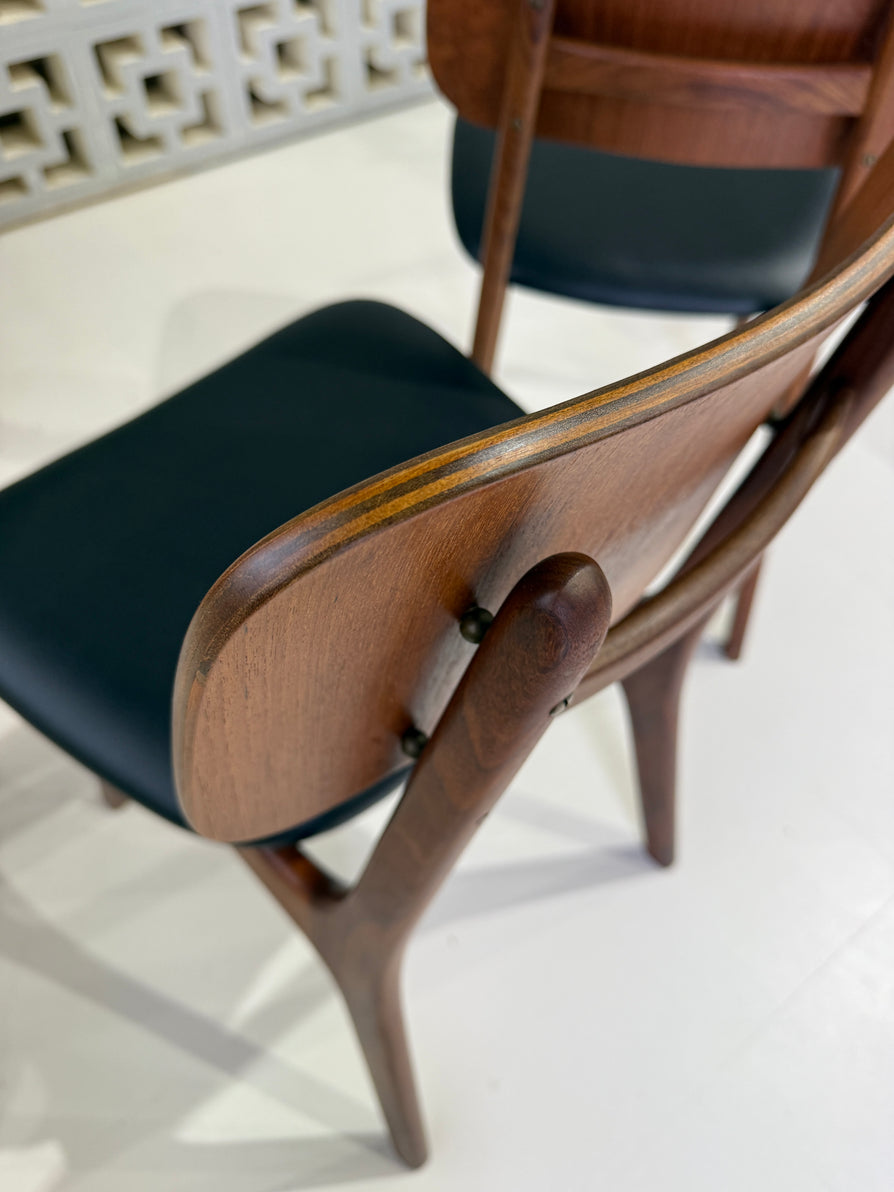Four Ib Kofod Larsen Model 74 Chairs