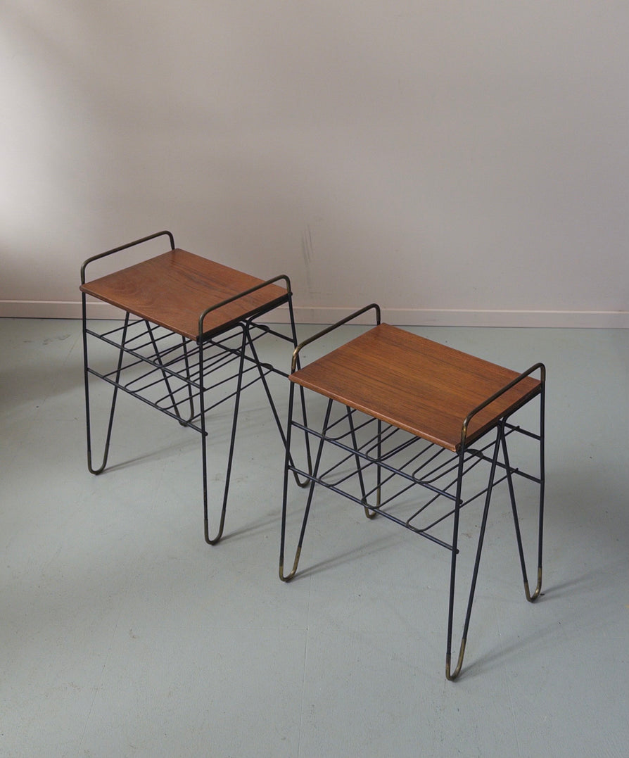 Pair of 1950s Danish Bedside Tables