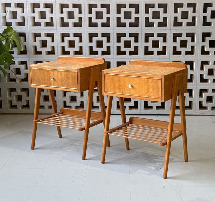 Pair of Mid-Century Bedside Tables