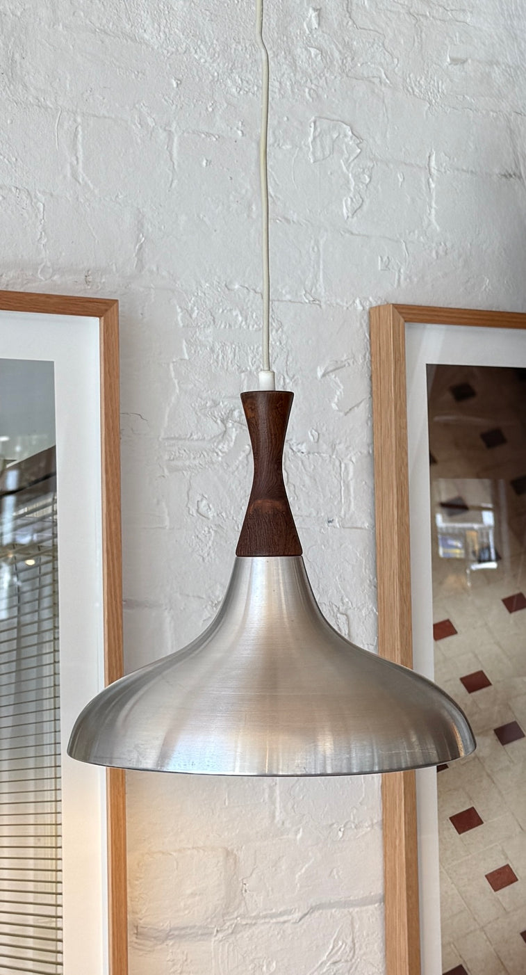 Danish Pendant in Brushed Aluminium