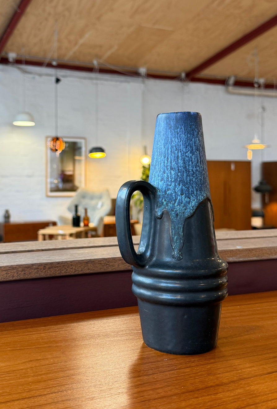 Fat Lava West German Handled Vase - Scheurich