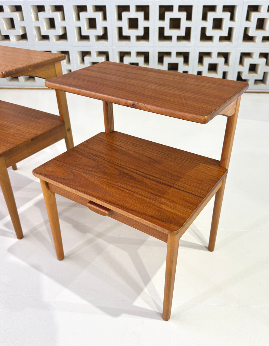 Pair of Teak Bedside Tables