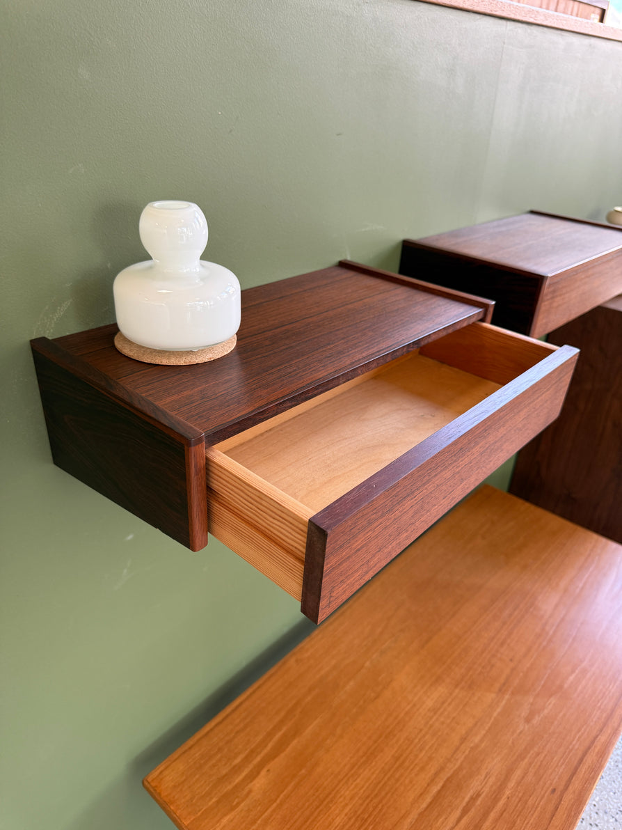 Pair of Danish Floating Bedside Tables