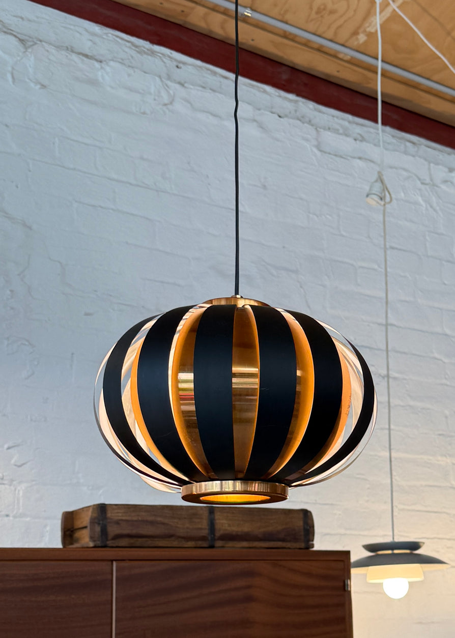 Werner Schou “Moon” Pendant in Copper & Black Metal