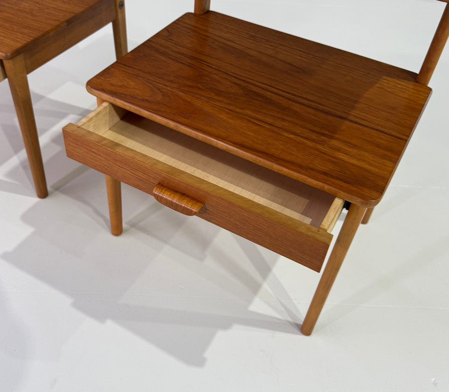 Pair of Teak Bedside Tables