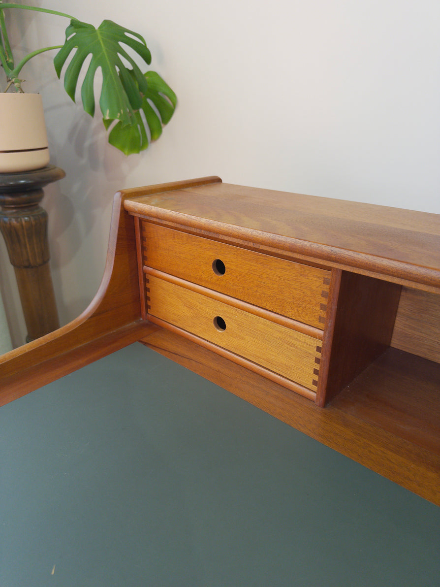 Danish Secrétaire / Bureau  Desk Unit in Teak