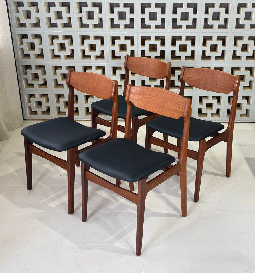 Set of Four Findahls Dining Chairs in Teak