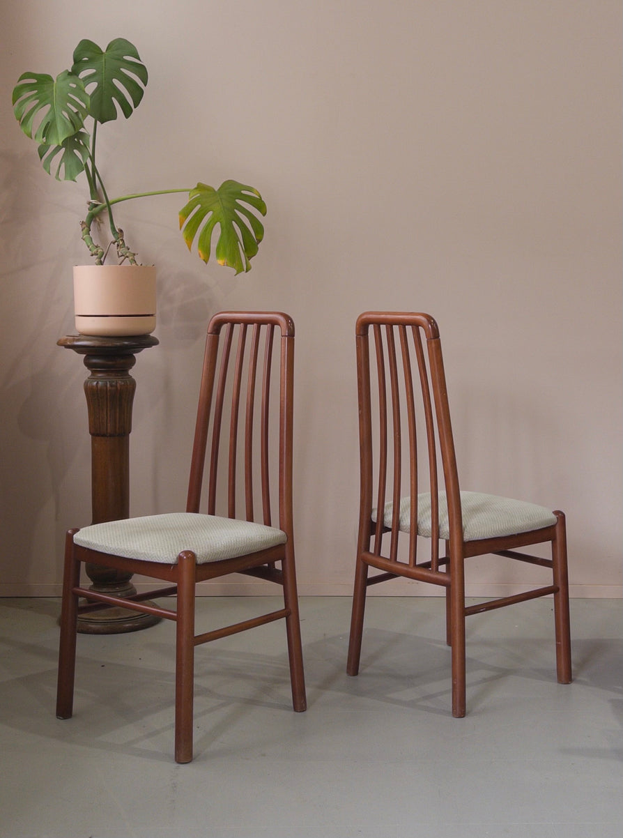 Four High-Back Danish Dining Chairs
