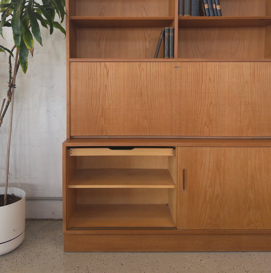 Carlo Jensen for Hundevad Bookcase / Desk in Oak