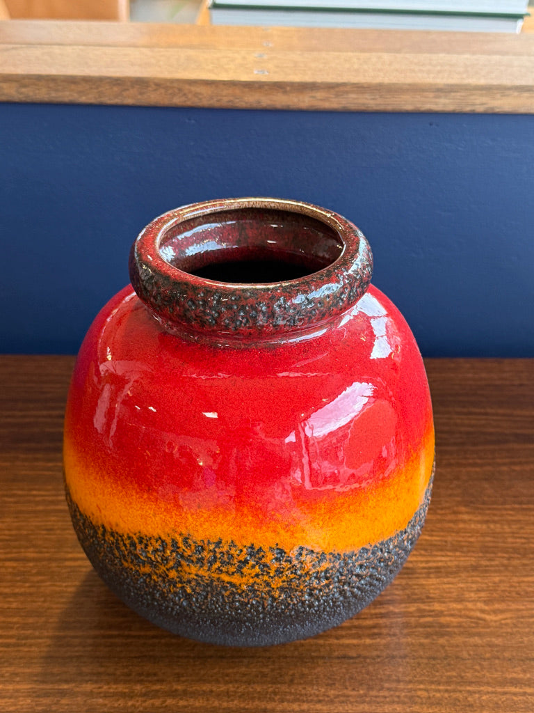 Fat Lava "lava burst" West German Vase - Scheurich