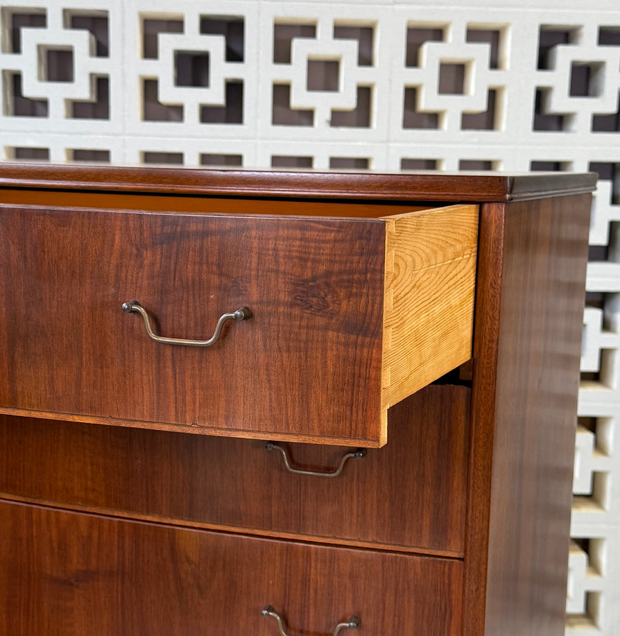 Early Danish Tallboy in Walnut