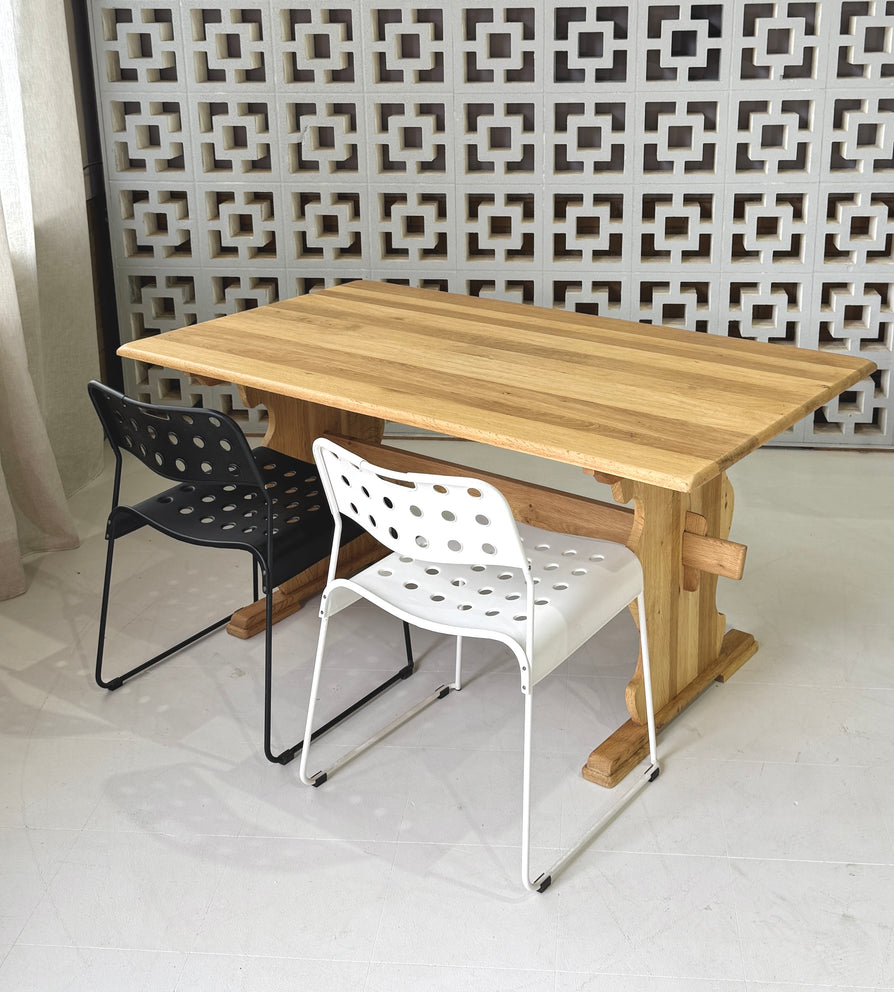 Danish Farmhouse Kitchen Table / Desk in Oak