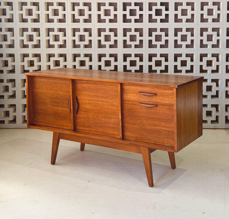Compact 1950s Sideboard in Eucalyptus