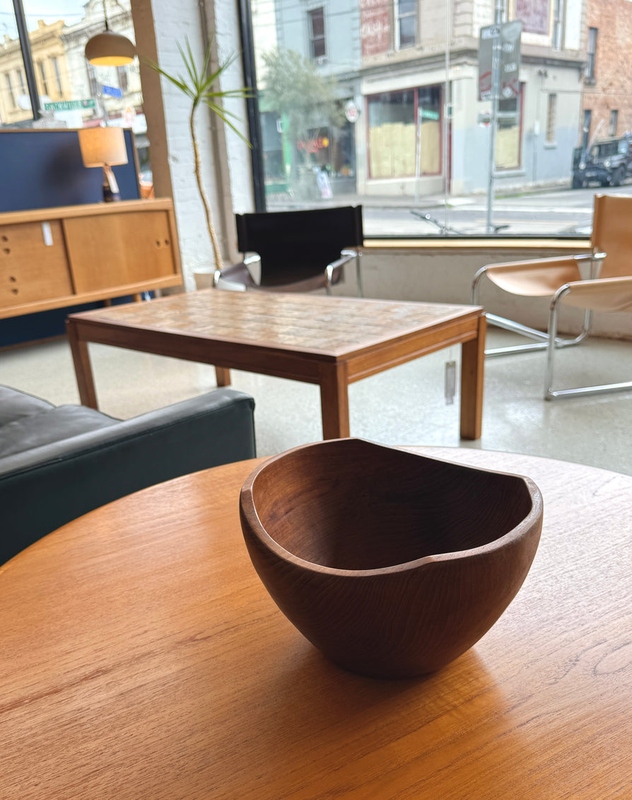 Danish Asymmetric Bowl in Teak