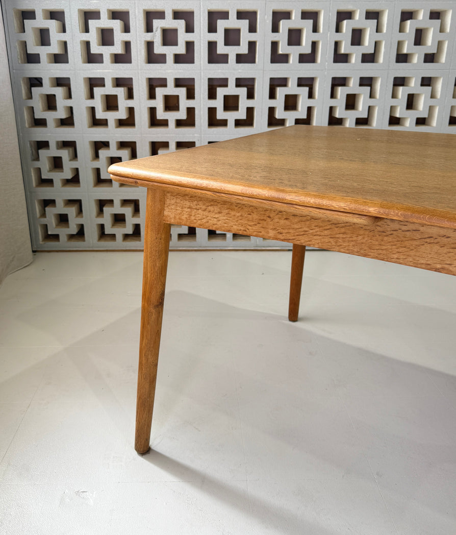 Danish Extension Dining Table in European Oak