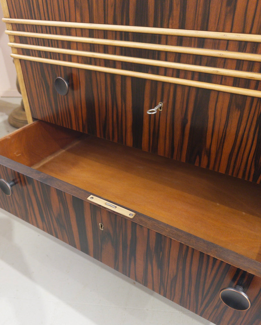 Deco Chest of Drawers in Macassar Ebony