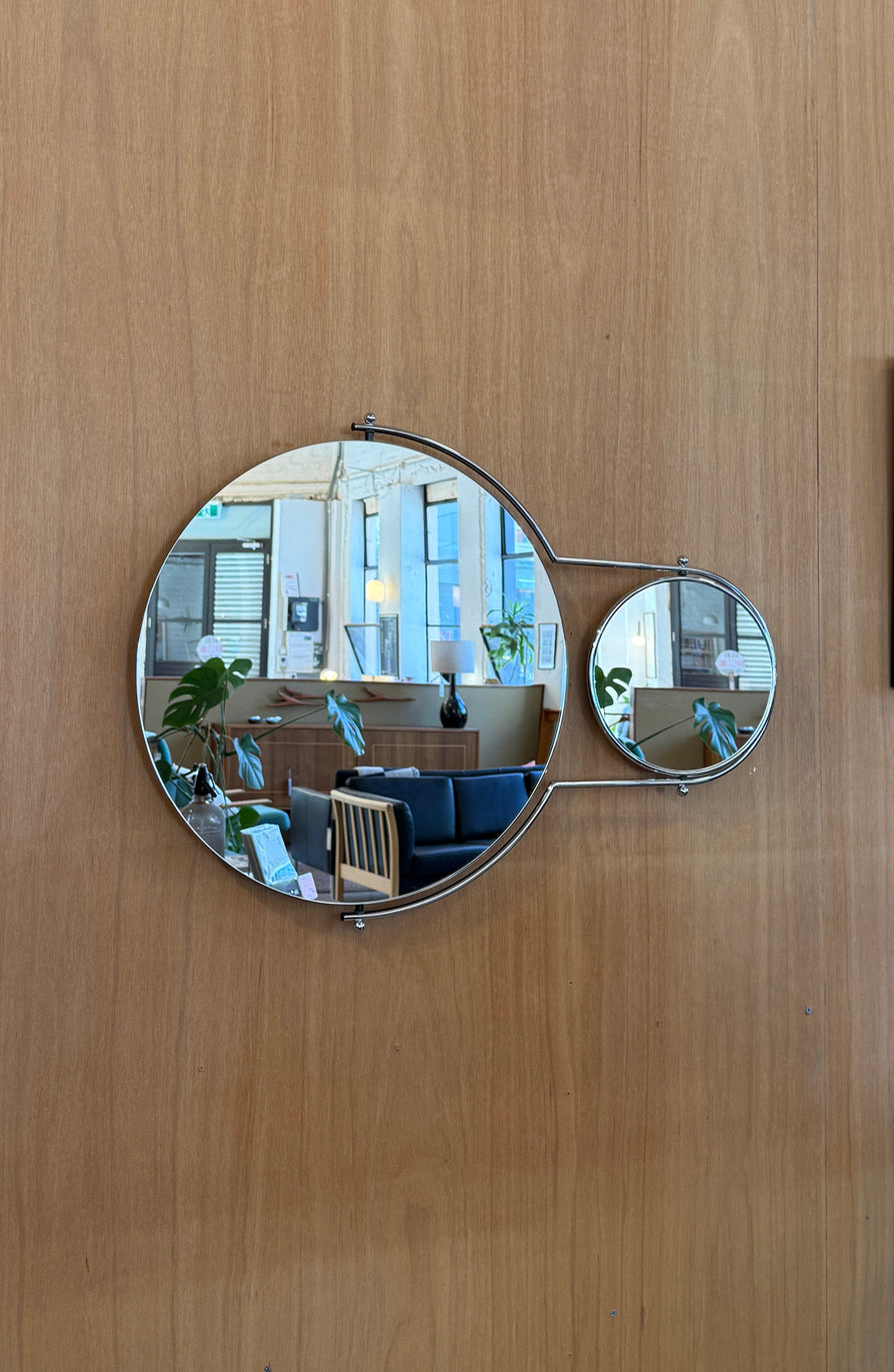 Orbit Wall Mirror by OMK 1965 (Chrome)