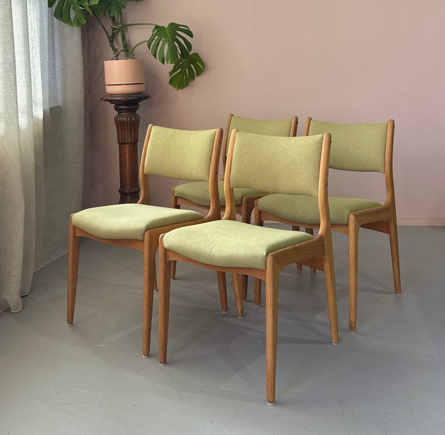 Four Danish Dining Chairs in Oak