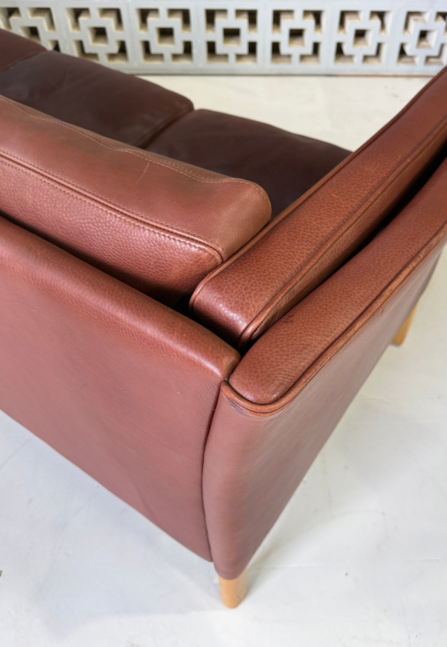 Mogens Hansen Three Seater Sofa in Leather