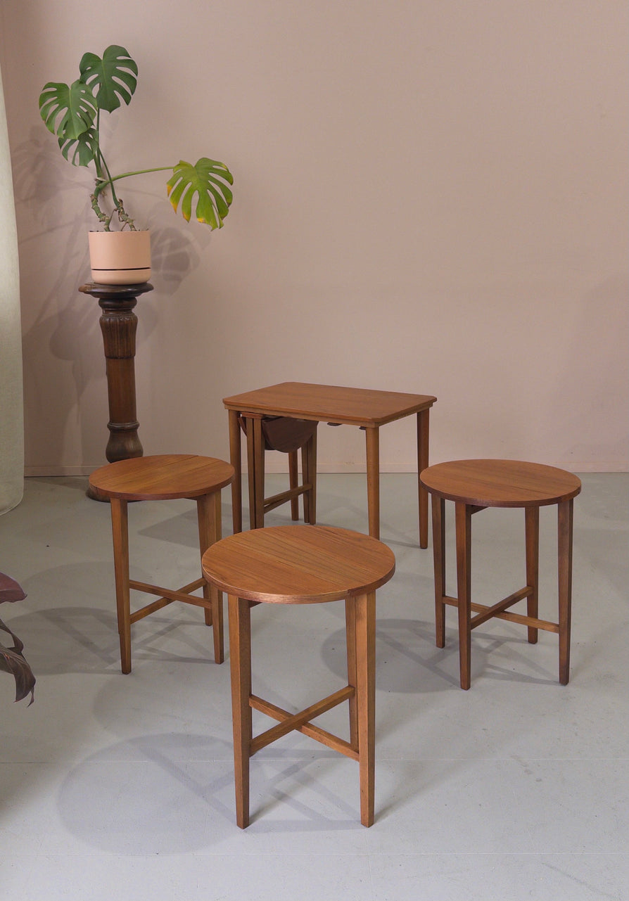 Poul Hundevad Nest of Tables in Teak