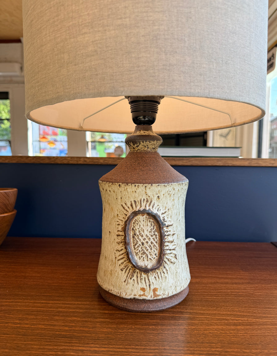 Danish Earthenware Table Lamp