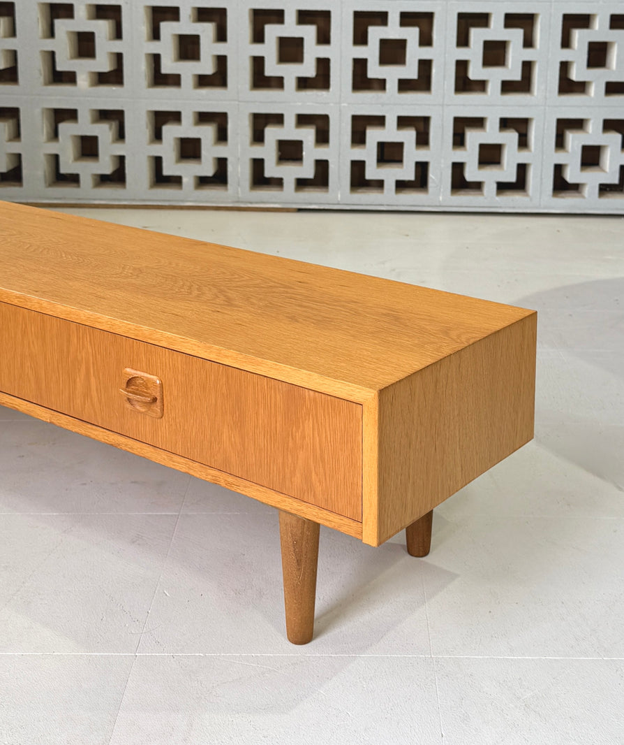 Two-Drawer Console in European Oak