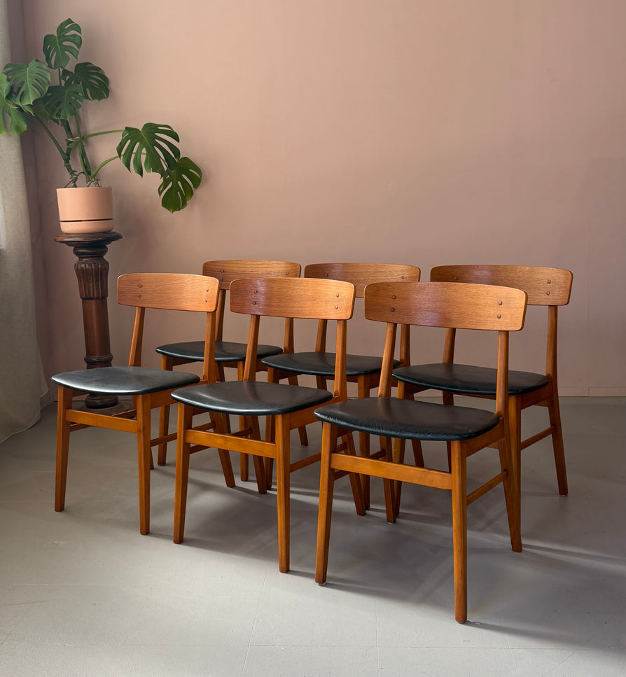 Six Danish Dining Chairs by Farstrup