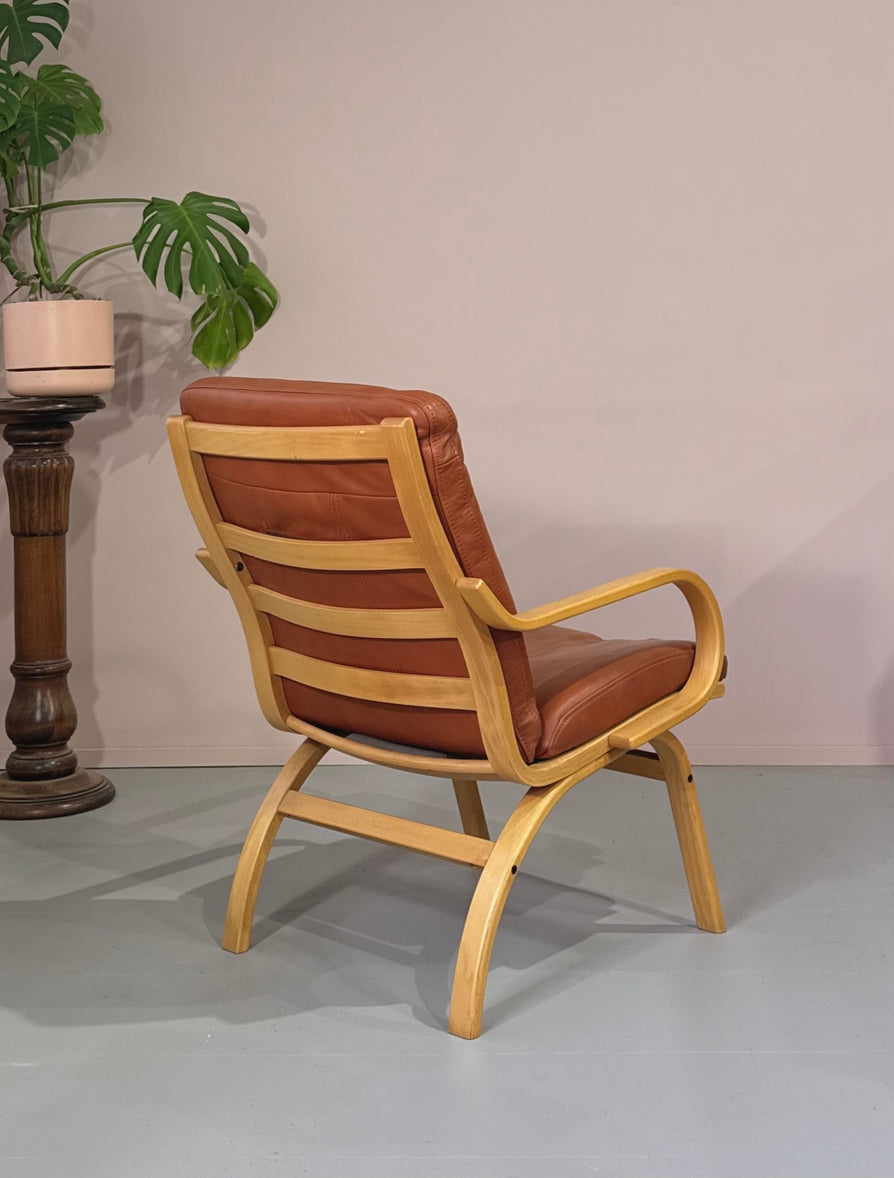 Danish Bentwood Lounge Chair