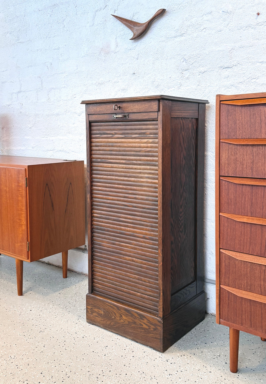 Early 20th Century Danish Filing Unit in Oak