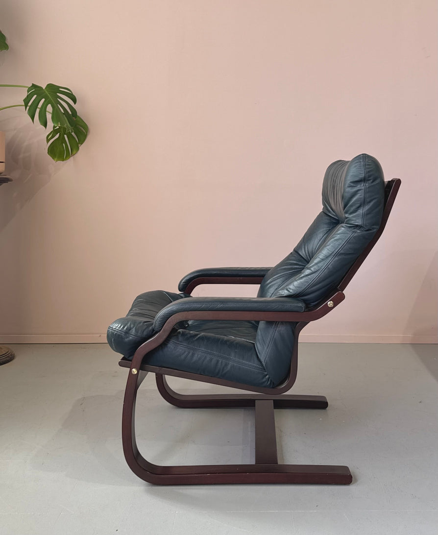 Joe Rufenacht Cantilever Bentwood Lounge Chair