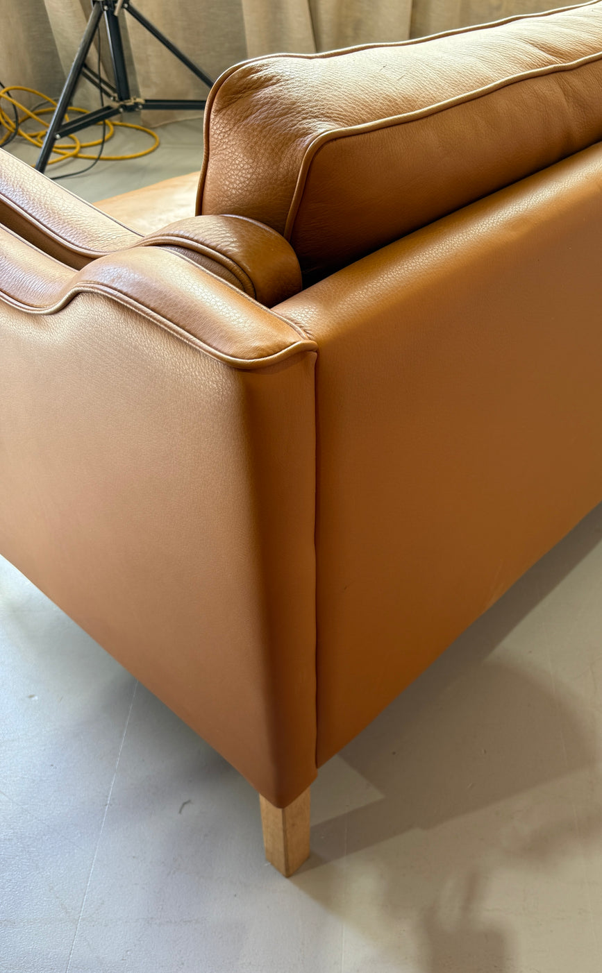 Three-Seater Sofa in Tan Leather