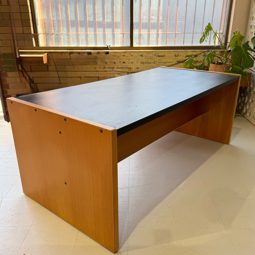 Mid-Century Executive Desk in Oak