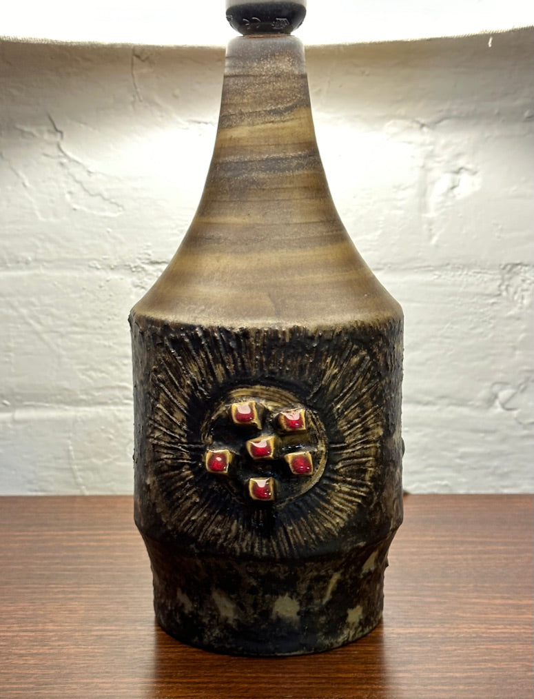 Danish Stoneware Table Lamp