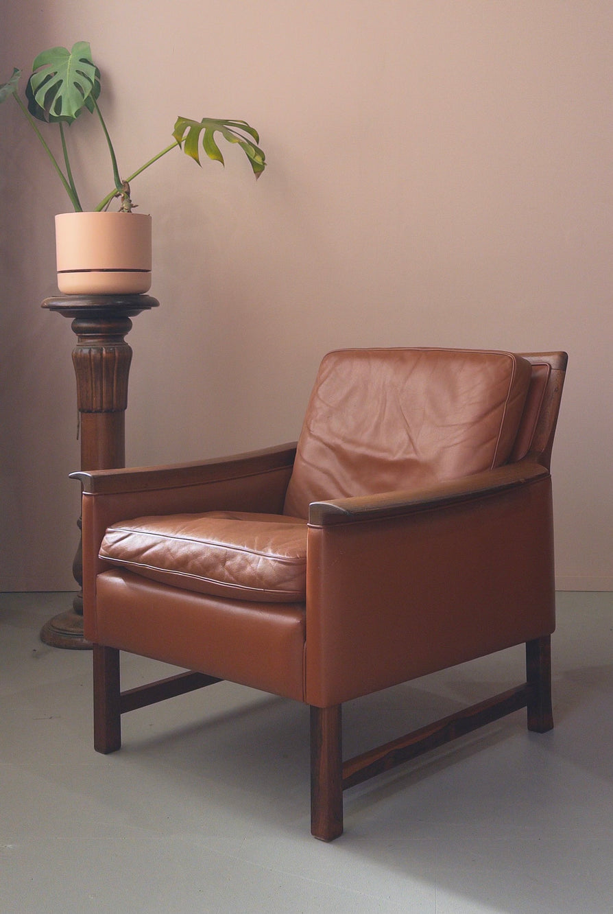 Pair of Torbjørn Afdal Lounge Chairs in Leather