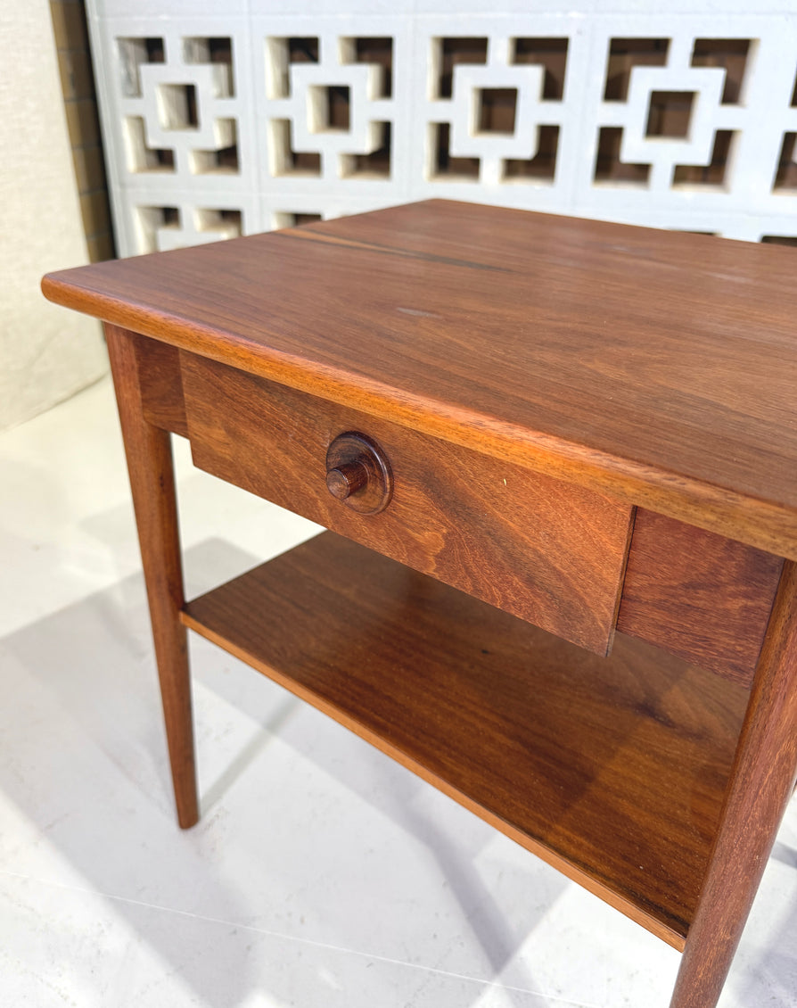 Pair of Danish Bedside Tables in Mahogany