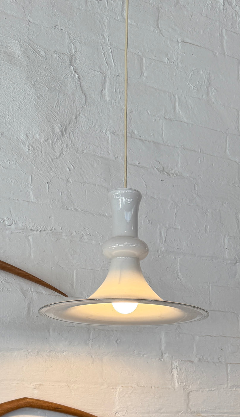 Holmegaard Etude Pendant in White Glass