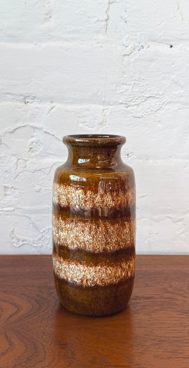 West German Fat Lava Table Vase - Scheurich