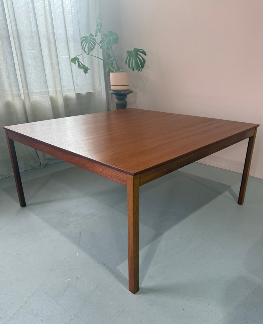 Large Square Danish Dining Table in Teak